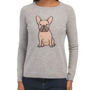 NWT Philosophy French Bulldog Cashmere Sweater